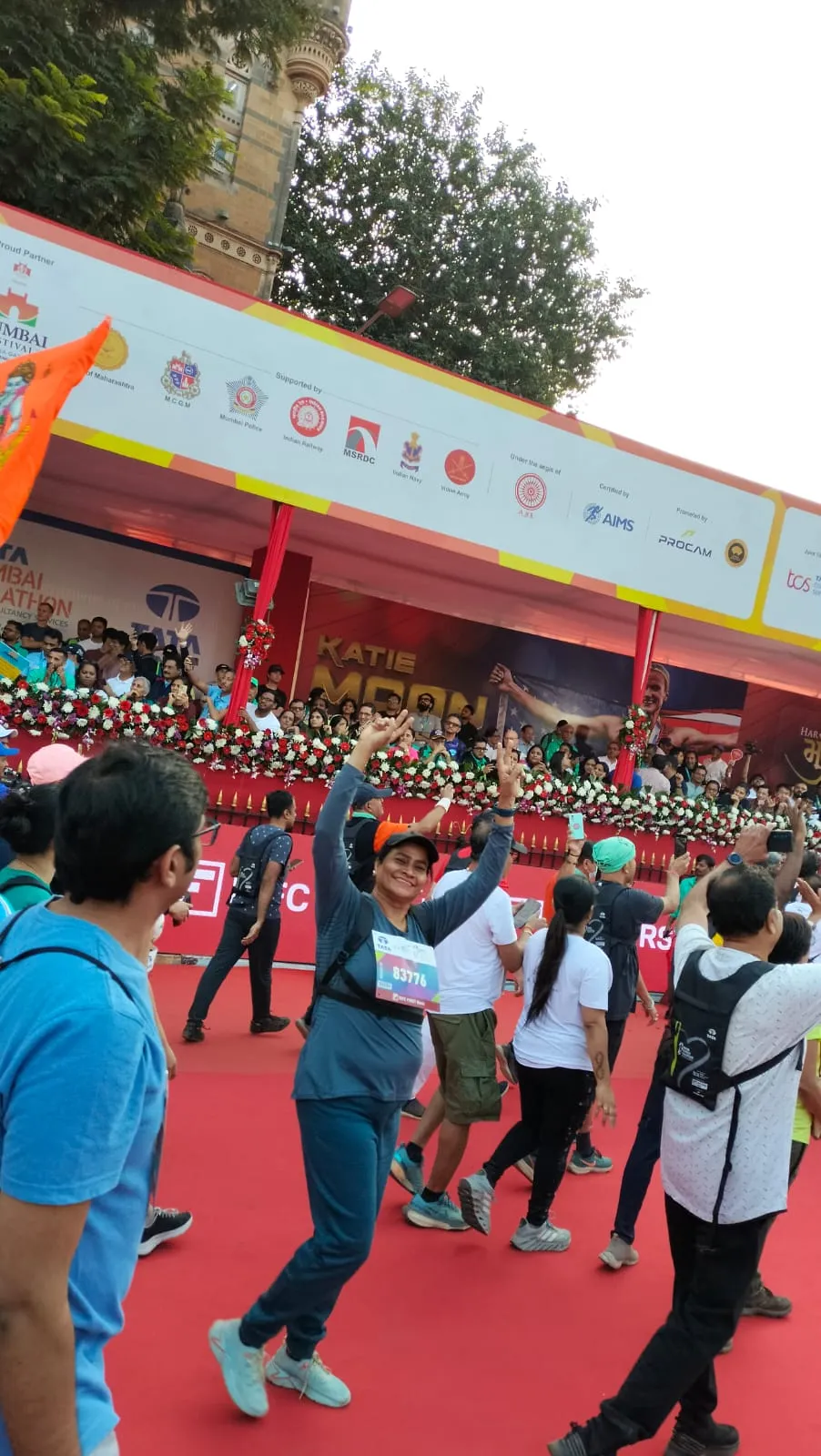 Dr. Fehmida Shaikh Finish Line Celebration