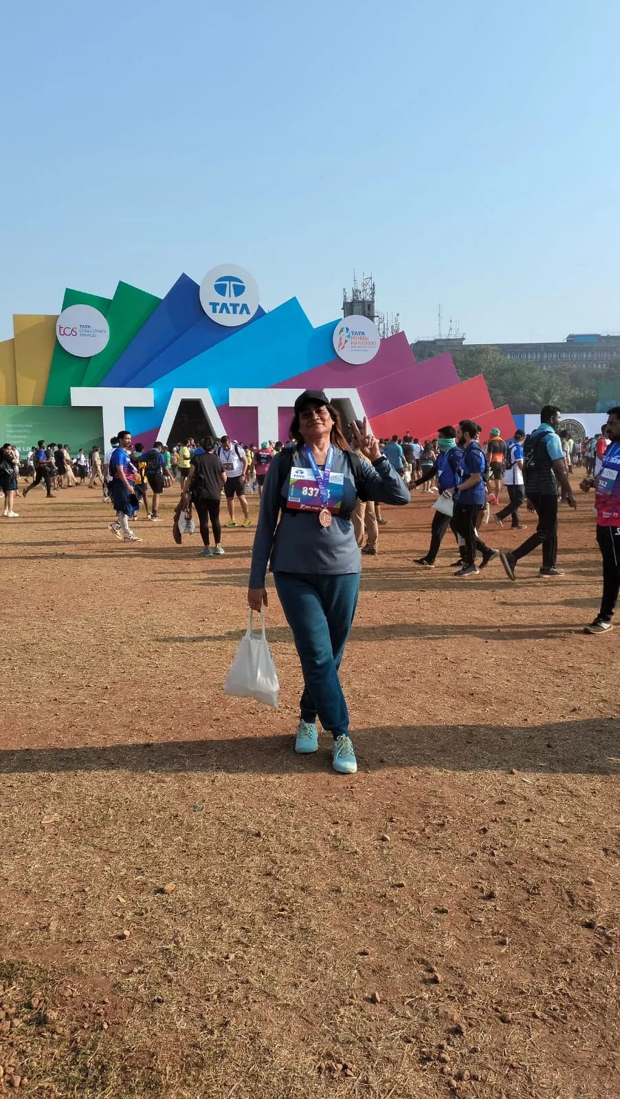 Dr. Fehmida Shaikh Tata Mumbai Marathon Medal